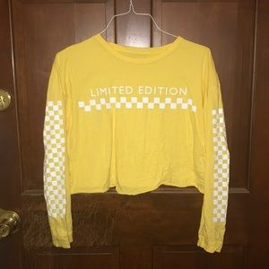 yellow limited addition crop top!!